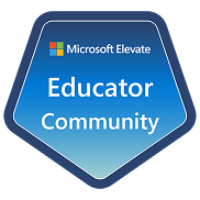 Educator collaborating with students using Microsoft technology